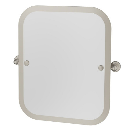 Burlington Rectangular Swivel Mirror in Brushed Nickel