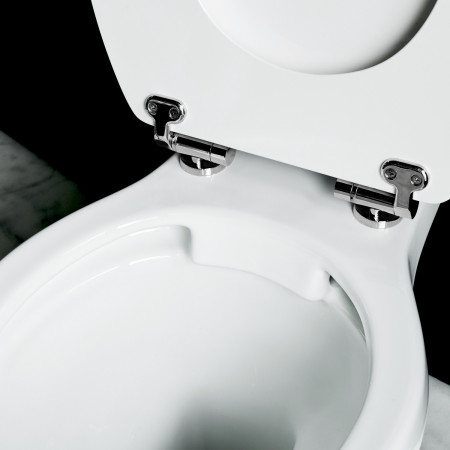 Burlington Rimless Close Coupled Pan with Cistern 440 Front Button Rimless Pan Top View