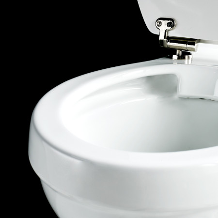 Burlington Rimless Close Coupled Pan with Cistern 510 Front Button Rimless Pan