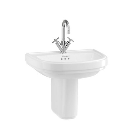 Burlington Riviera 650mm Basin with Semi Pedestal