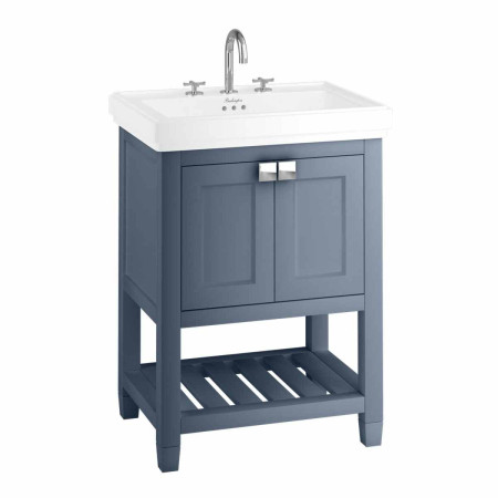 Burlington Riviera 650mm Matt Blue Vanity Unit and Basin