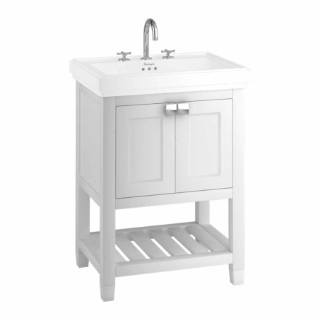 Burlington Riviera 650mm Matt White Vanity Unit and Basin