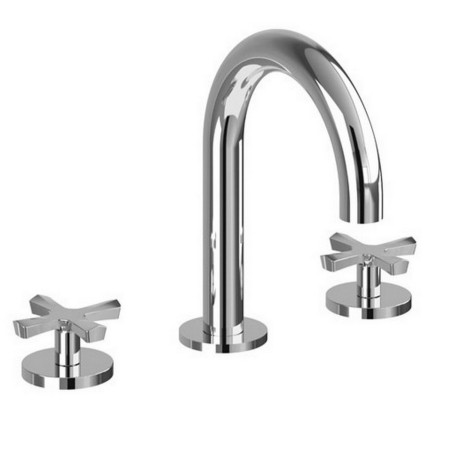 Burlington Riviera Chrome 3 Hole Deck Basin Mixer