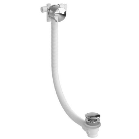 Burlington Riviera Chrome Bath Filler with Click Clack Waste