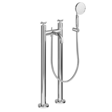 Burlington Riviera Chrome Floor Standing Bath Shower Mixer