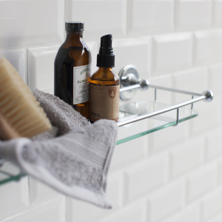 A18CHR Burlington Shelf with Railing Lifestyle