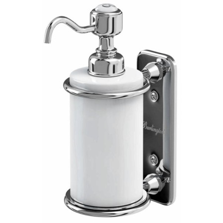 Burlington Single Soap Dispenser with Chrome Mount A19 CHR