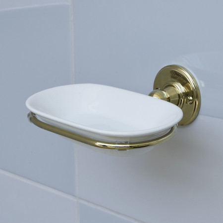 A1GOLD Burlington Soap Dish in Gold Lifestyle