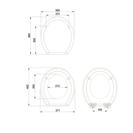 S99 Burlington Soft Close Blue Toilet Seat (2)