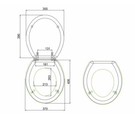 S12 Burlington Standard Close Toilet Seat in Mahogany (2)