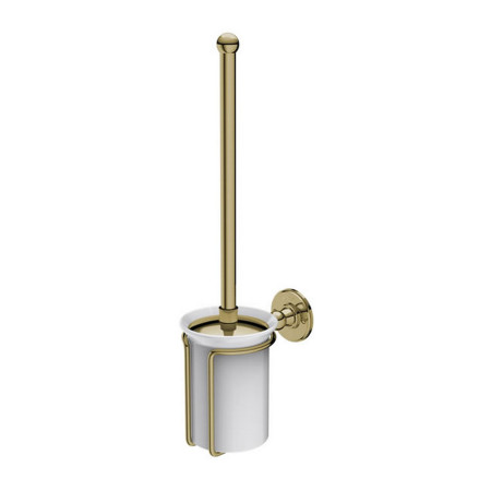 Burlington Toilet Brush and Holder in Gold