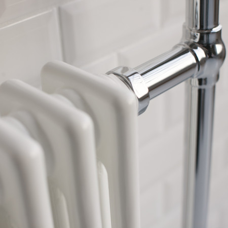 R1CHR Burlington Trafalgar Towel Radiator Close Up