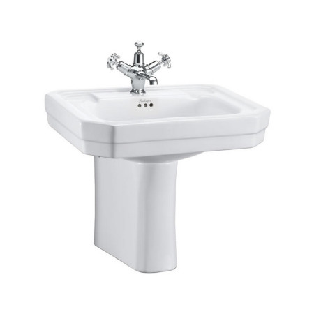 Burlington Victorian 560mm Basin and Semi Pedestal
