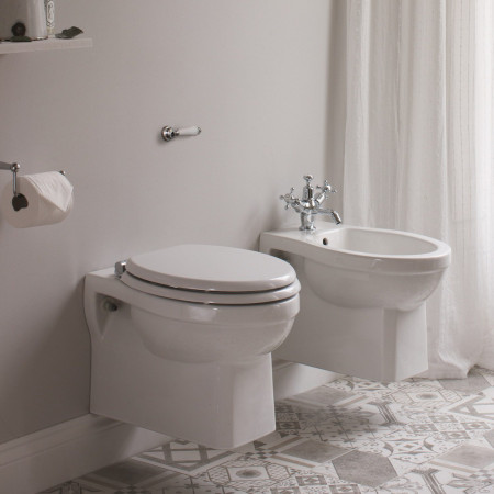 P10 Burlington Wall Hung Pan with Wall Mounted Bidet