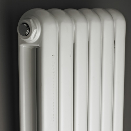 ​HSA001 Hudson Reed Salvia Double Panel Radiator 1800 x 383mm White Close Up