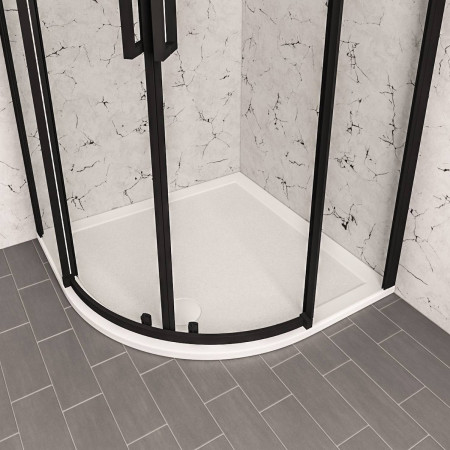 159.2202 Corsair 900mm x 900mm Quadrant Anti Slip Shower Tray Lifestyle
