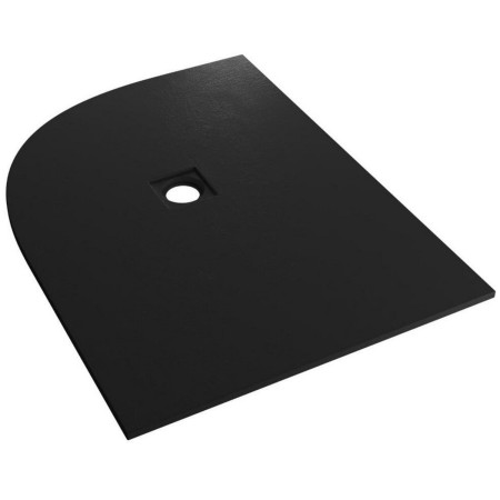Crossland 1200mm x 900mm Black Slate Left Hand Offset Quadrant Shower Tray