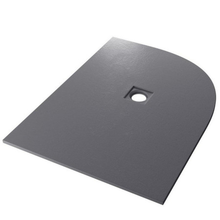 Crossland 1200mm x 900mm Grey Slate Right Hand Offset Quadrant Shower Tray