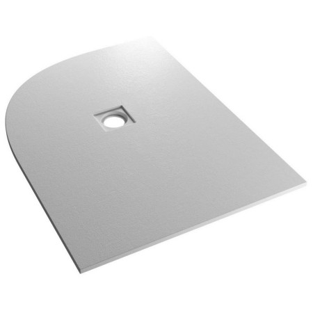 Crossland 1200mm x 900mm Light Grey Slate Left Hand Offset Quadrant Shower Tray