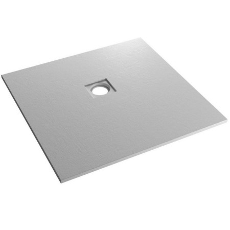 Crossland 900mm x 900mm Light Grey Slate Square Shower Tray