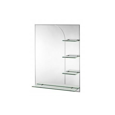 Croydex Bampton Rectangular Mirror Shelf