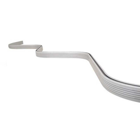 Croydex 2000mm Bendy Curtain Rail in Silver