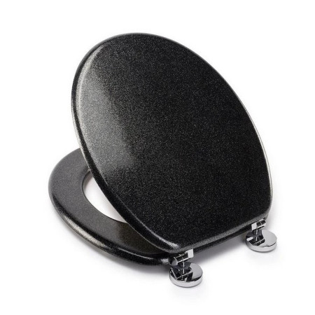 WL601821H Croydex Flexi-Fix Black Quartz Toilet Seat (4)