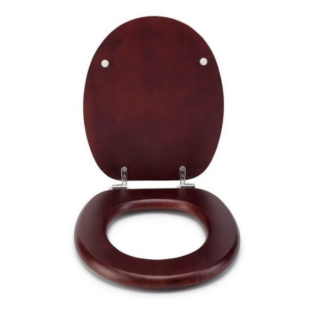 WL602252H Croydex Flexi-Fix Davos Mahogany Pine Toilet Seat (2)