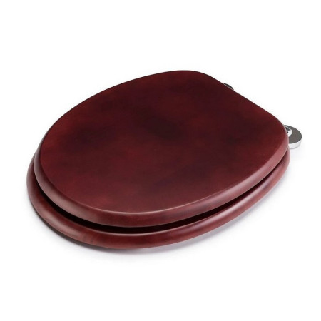 WL602252H Croydex Flexi-Fix Davos Mahogany Pine Toilet Seat (3)