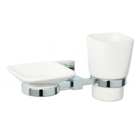 S2Y-Croydex Flexi-Fix Everson Soap Dish & Tumbler-1
