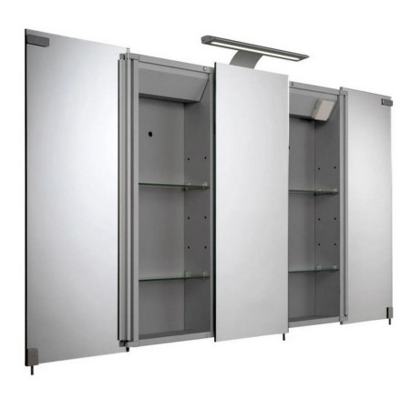 WC147469E Croydex Hampton Triple Door Illuminated Cabinet (3)