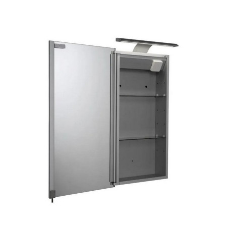 WC147769E Croydex Jefferson Single Door Illuminated Cabinet with Open Door