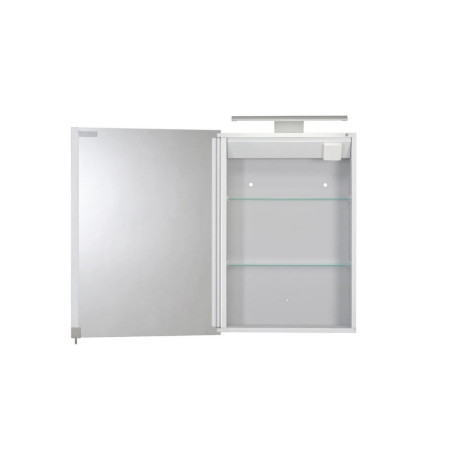 WC147369E Croydex Madison Single Door Illuminated Cabinet with Door Open