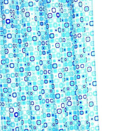 Croydex Textile Shower Curtain - Geo Mosaic