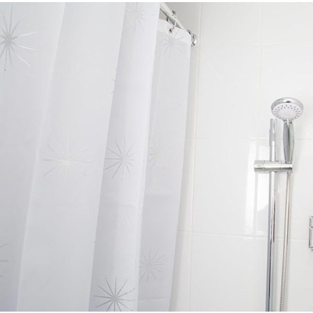 Croydex Textile Shower Curtain - Stellar