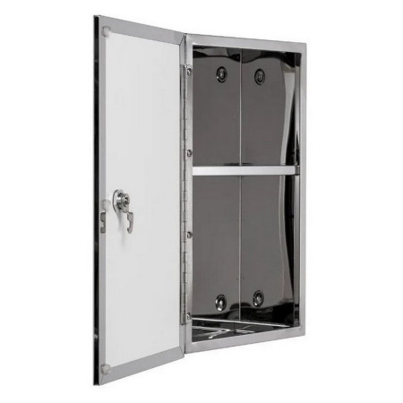 WC846005 Croydex Trent Lockable Medicine Cabinet with Open Door