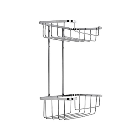 Croydex Two Tier Wire Cosmetic Basket 2
