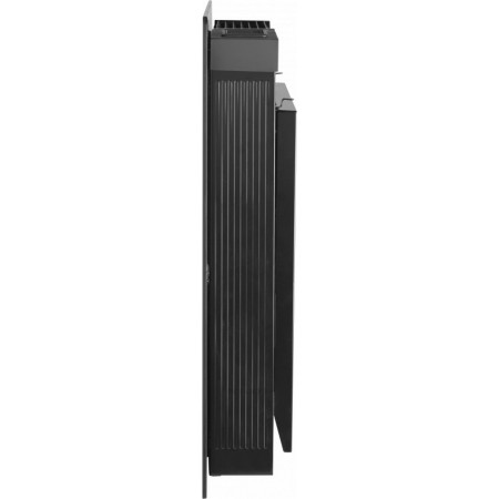 Dimplex Girona 0.5KW Black Glass Electronic Panel Heater Side View