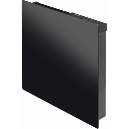 Dimplex Girona 0.5KW Black Glass Electronic Panel Heater Front View