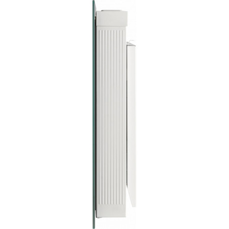 Dimplex Girona 0.5KW White Glass Electronic Panel Heater Side View