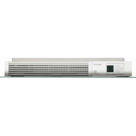 Dimplex Girona 1.00KW White Glass Electronic Panel Heater Top View