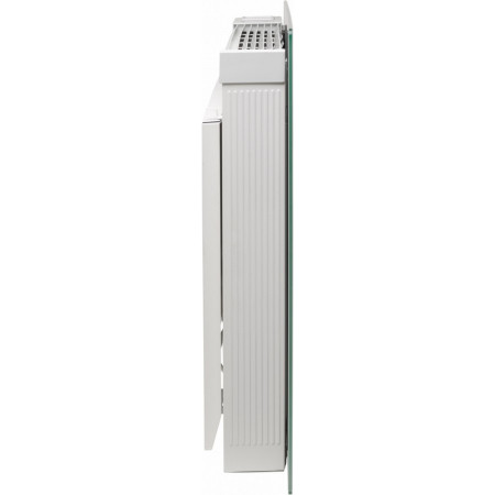 Dimplex Girona 2.00KW White Glass Electronic Panel Heater Side View