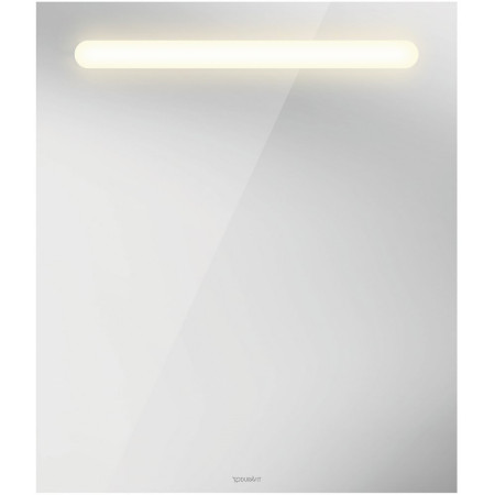 N17951000000000 Duravit No 1 700 x 600mm LED Illuminated Bathroom Mirror Front View Switched On