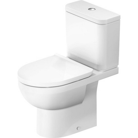 Duravit No 1 Close Coupled Open Back Rimless WC
