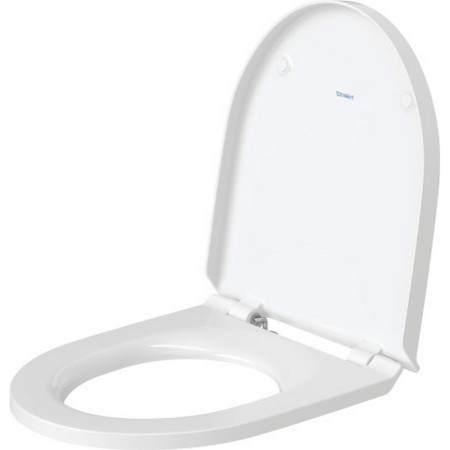 0020710000 Duravit No 1 D Shaped White Toilet Seat and Cover Open