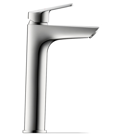 N11030002010 Duravit No 1 Large Chrome Single Lever Basin Mixer Side View