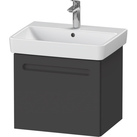 Duravit No 1 Matt Graphite 540mm Wall Hung Vanity Unit and Basin