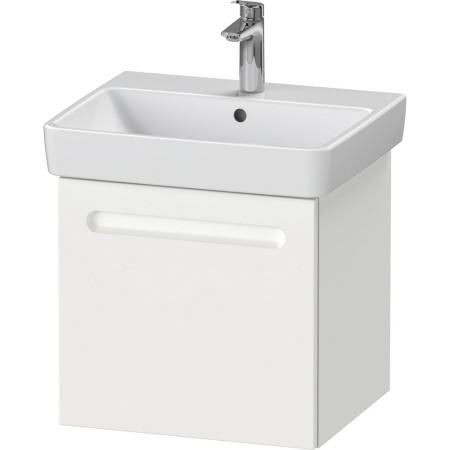 Duravit No 1 Matt White 490mm Wall Hung Vanity Unit and Basin