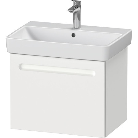 Duravit No 1 Matt White 590mm Wall Hung Vanity Unit and Basin
