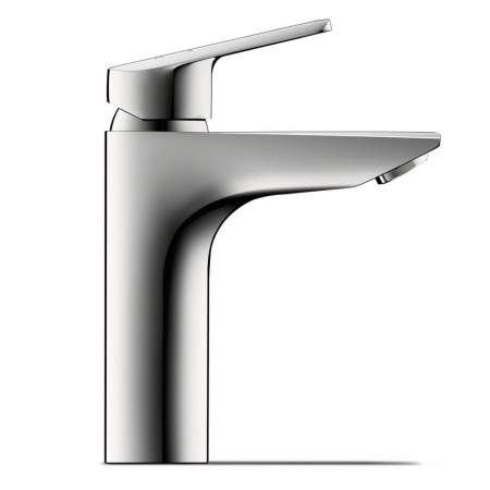 N11021002010 Duravit No 1 Medium Chrome Single Lever FreshStart Basin Mixer Side View